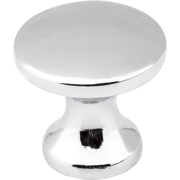 Elements 1" Diameter Polished Chrome Slade Cabinet Mushroom Knob 3915-PC - main